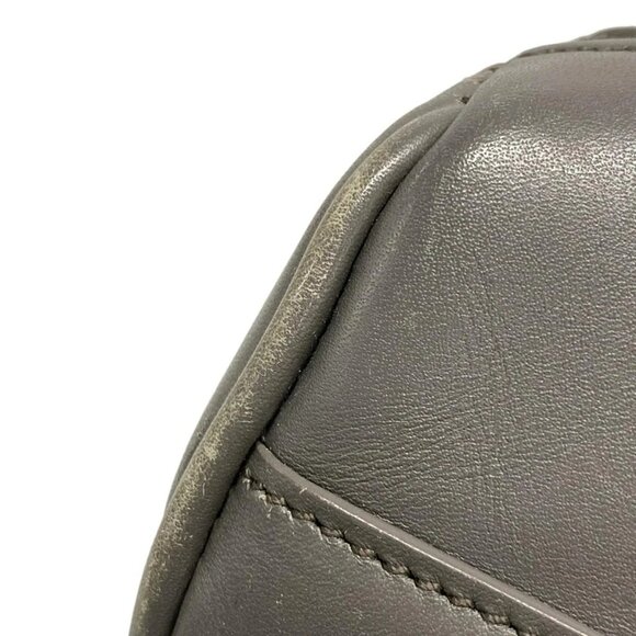 SAINT LAURENT PARIS Baby Duffle 400422 Gray Leather Handbag - Picture 13 of 15